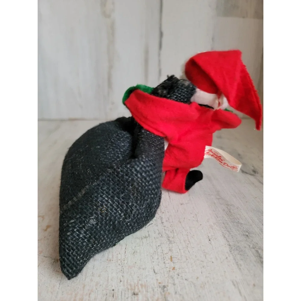 Annalee Santa Claus toy bag mobility doll vintage Xmas plush home decor